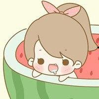 吃瓜女生头像卡通,趣味横生的形象演绎