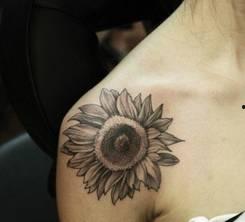 吃瓜肩膀纹身女,肩上瓜影背后的故事