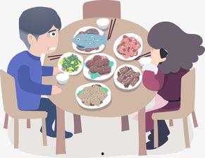 呆瓜父子吃鸭子图片,温馨瞬间定格